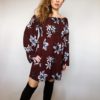 Šaty Lilie bordó 01